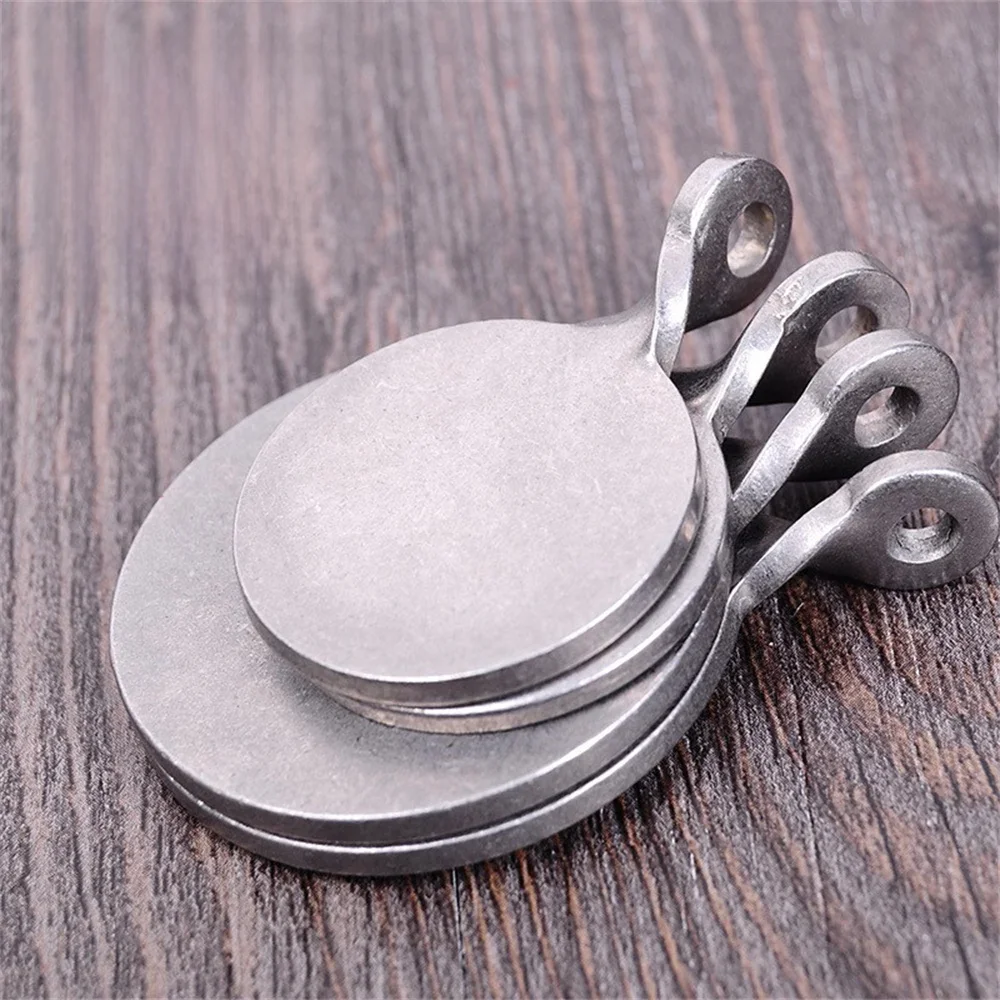 Cible de tir en acier inoxydable, 2.5cm, 3cm, 4cm, Bullseye, fronde de chasse, catapulte, Paintball, pistolet Airsoft, cible d'entraînement