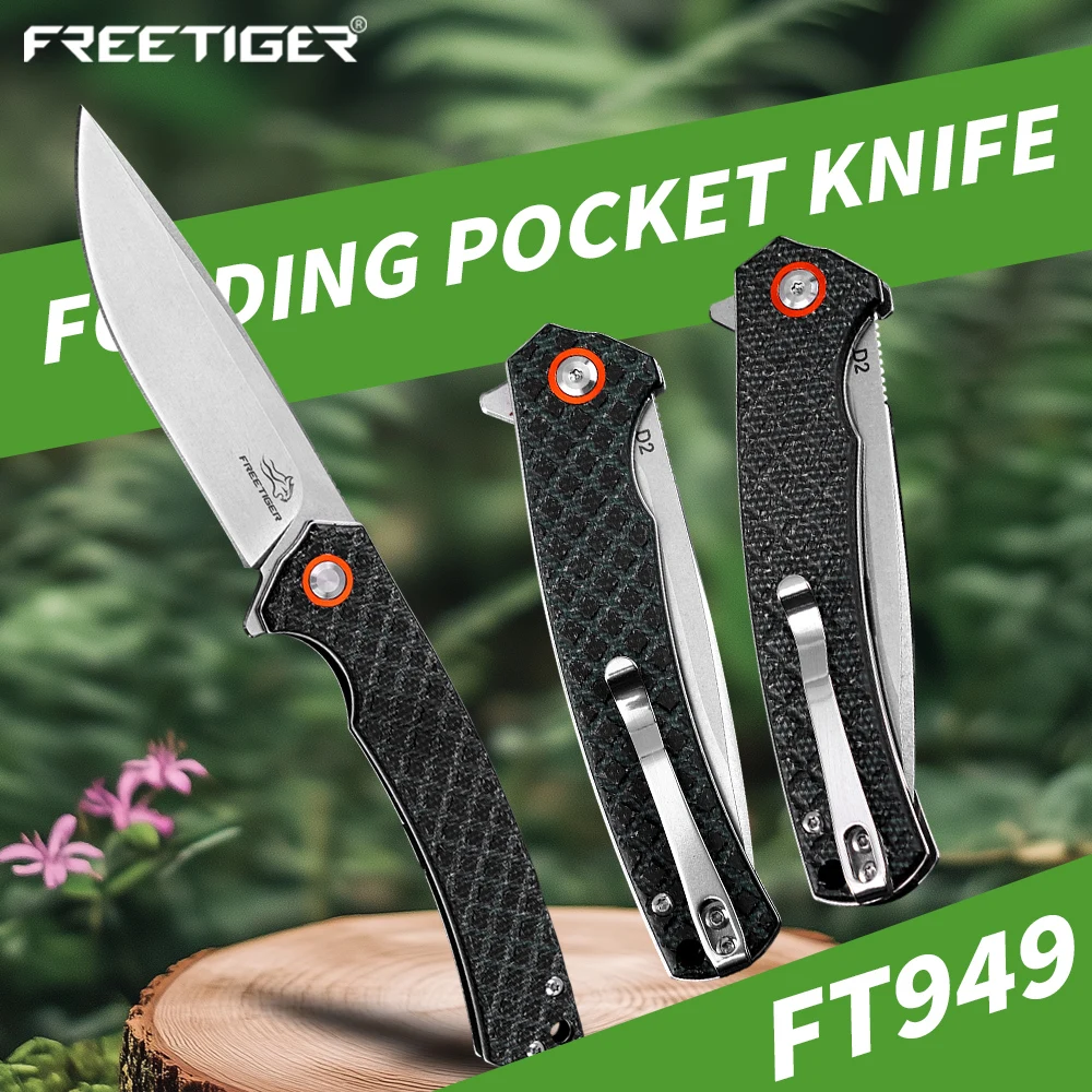 

FREETIGER FT949 Folding Knife Outdoor Camping Hunting Survival EDC Fishing Pocket Knife Bushcraft Tools