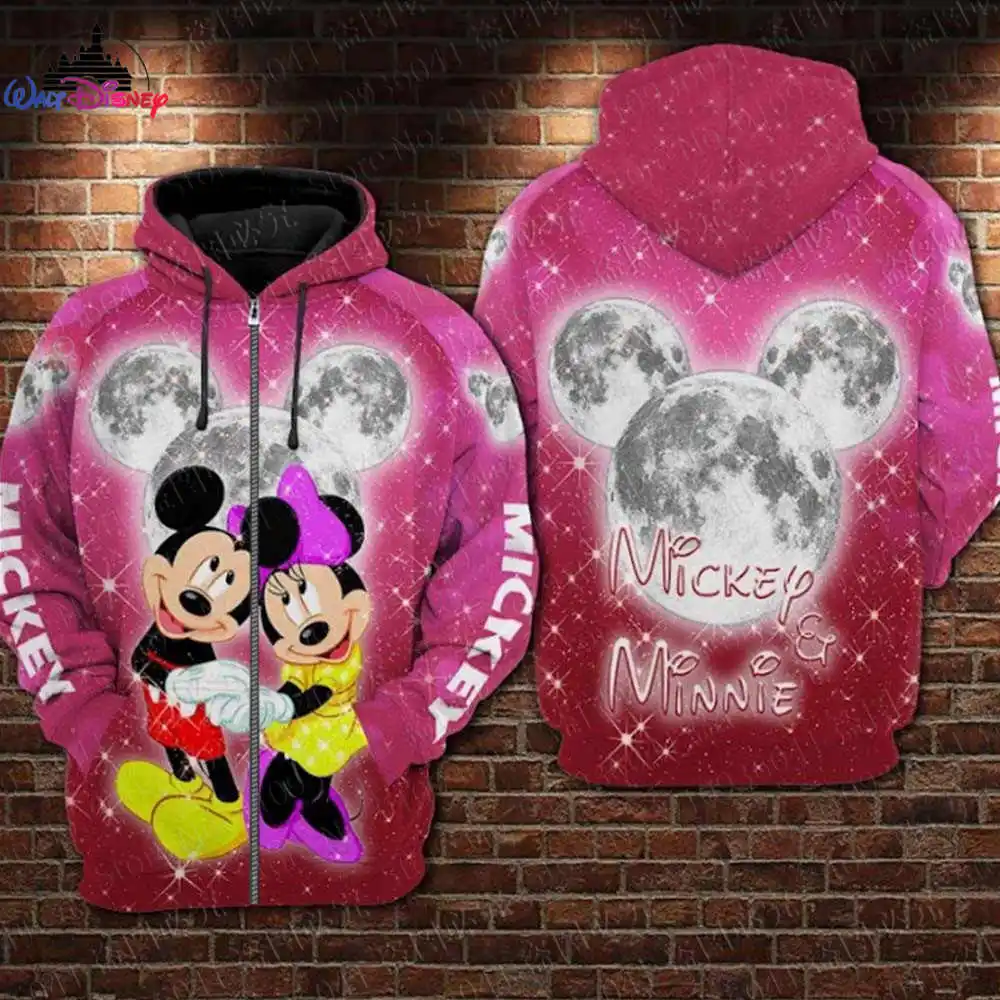 Customize your name Mickey Mouse 50th Anniversary men women 3D Print High quality Fleece Zipper/ Hoodies Pullover Tops