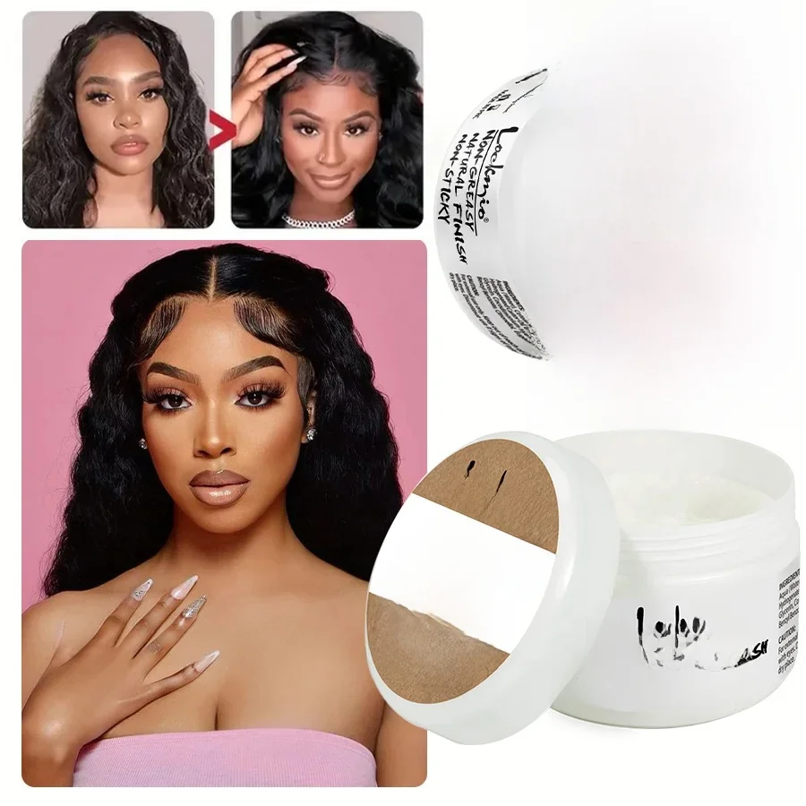 LOCKMIO 30g bébé frange coiffant Gel cheveux pommade bord contrôle cire pour perruques femmes 24 heures longue durée bords contrôle cheveux cire crème