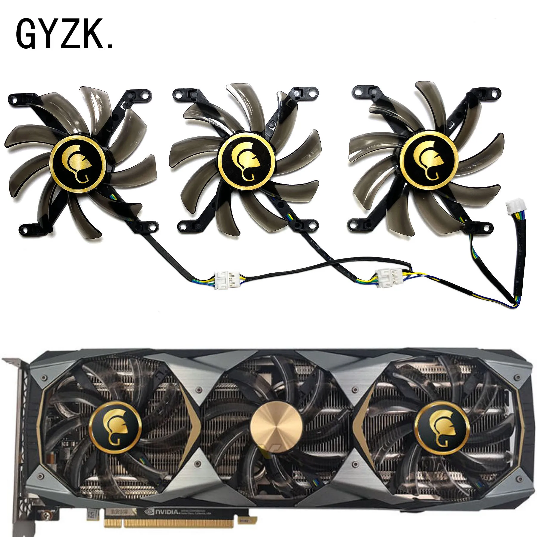 Ventilador de repuesto para tarjeta gráfica MANLI GeForce RTX2070S 2080 2080S 2080ti Gallardo, nuevo, T129215SU