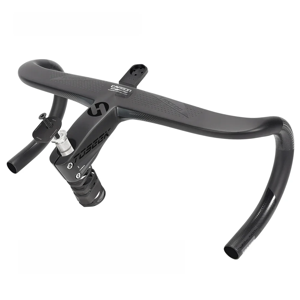 AliExpress UK TOSEEK Bicycle Handlebar T800 Carbon Handlebar Integrated Road 28.6mm Integrated Road Handlebar Bike