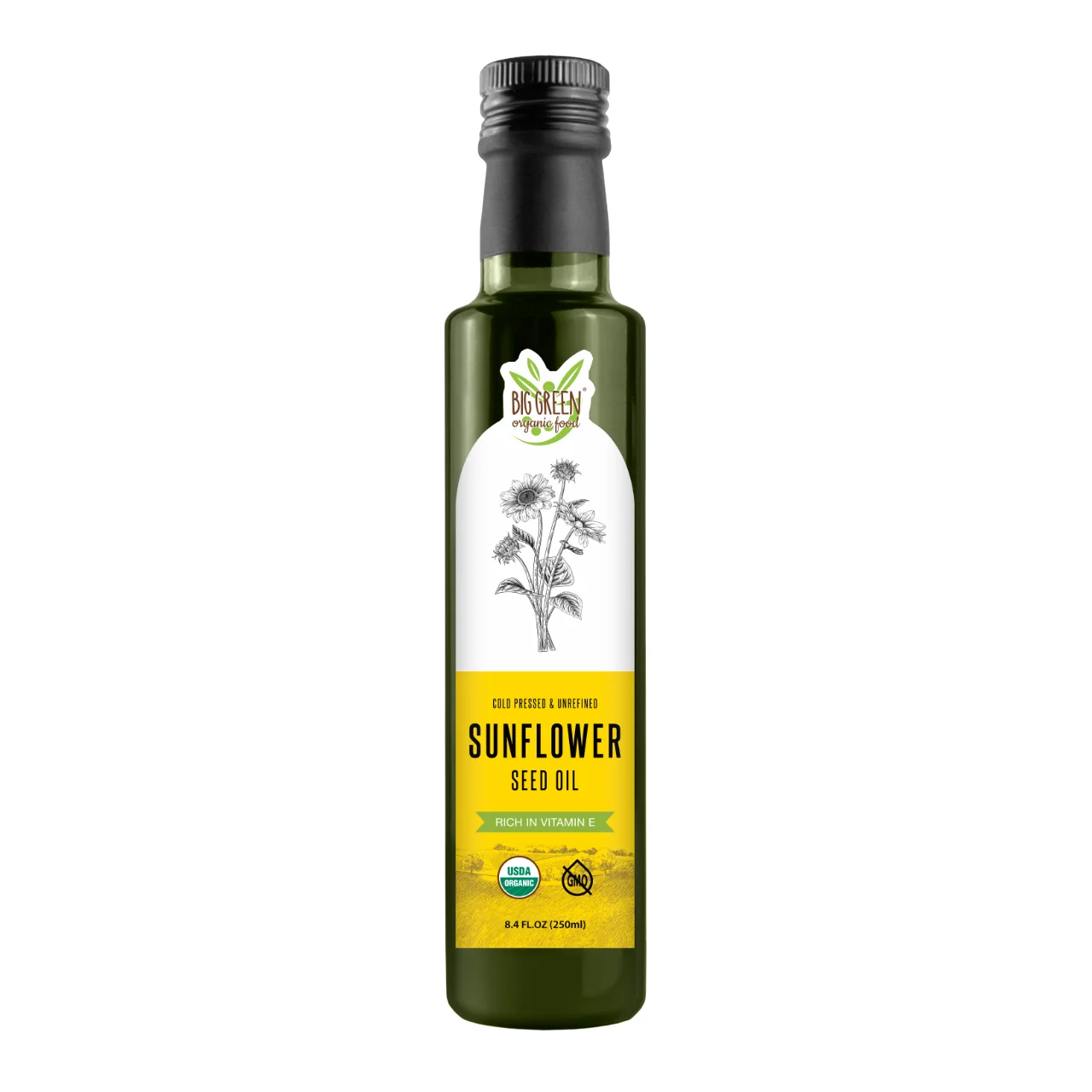 Aceite de semilla de girasol orgánico, 12 botellas