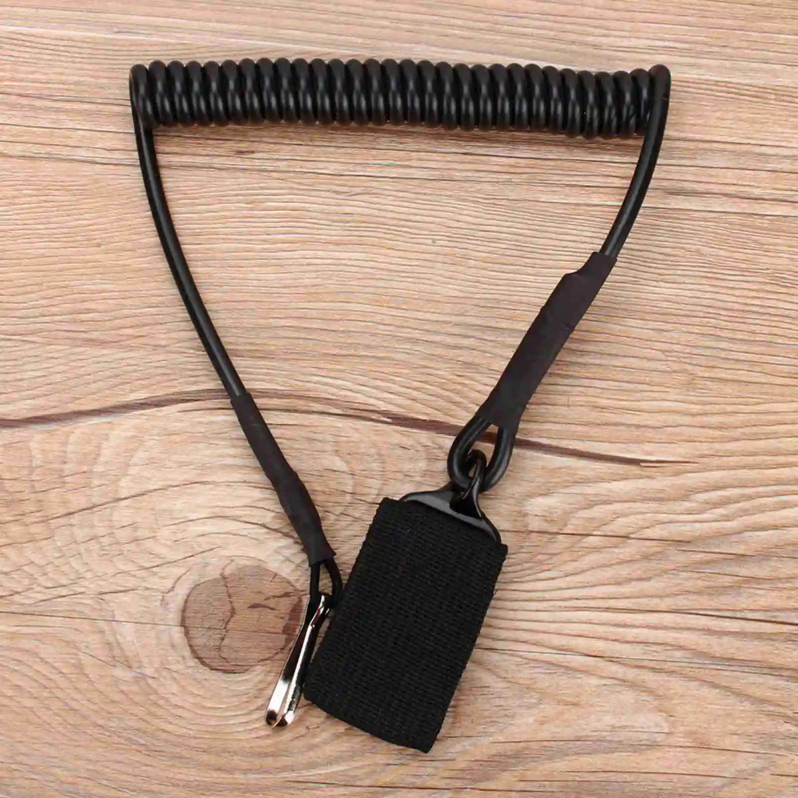 Outdoor Tactical Molle Elastic Spring Gun Rope Stretch Anti-Lost Key Chain Lanyard Sling Nylon Anti-Lost Safety Strap