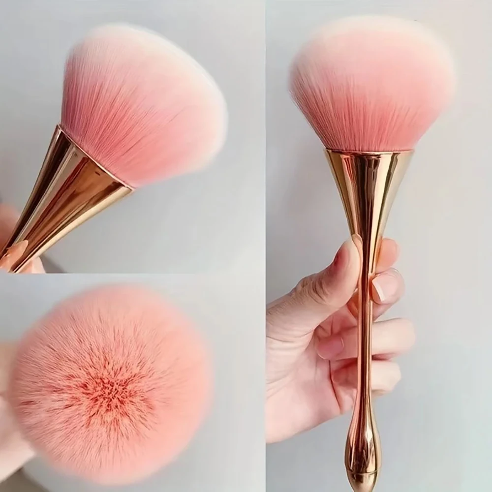 Pó blush escova profissional compõem escova grande cosméticos rosto cont cosméticos rosto cont compõem ferramenta