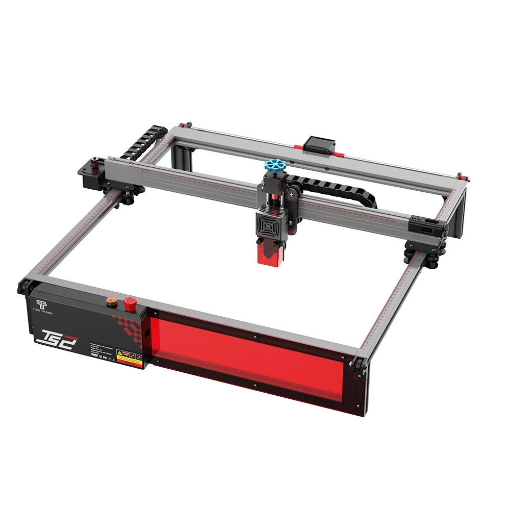 Imagem -05 - Twotrees 80w Ts2 Gravador a Laser 450x450 mm Máquina de Gravação a Laser xy Eixo Limite Interruptor Foco Automático com Giroscópio Módulo Laser