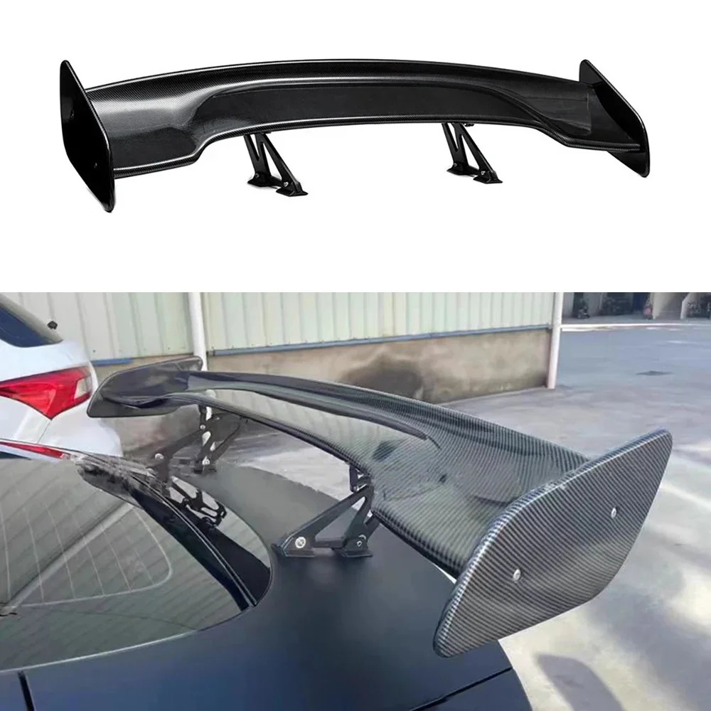 Auto Accessoires Gt Modificatie Universele Koolstofvezel Auto Achtervleugel 145Cm Exterieur Modificatie Gt Spoiler Botsing Bumper - afbeelding 2