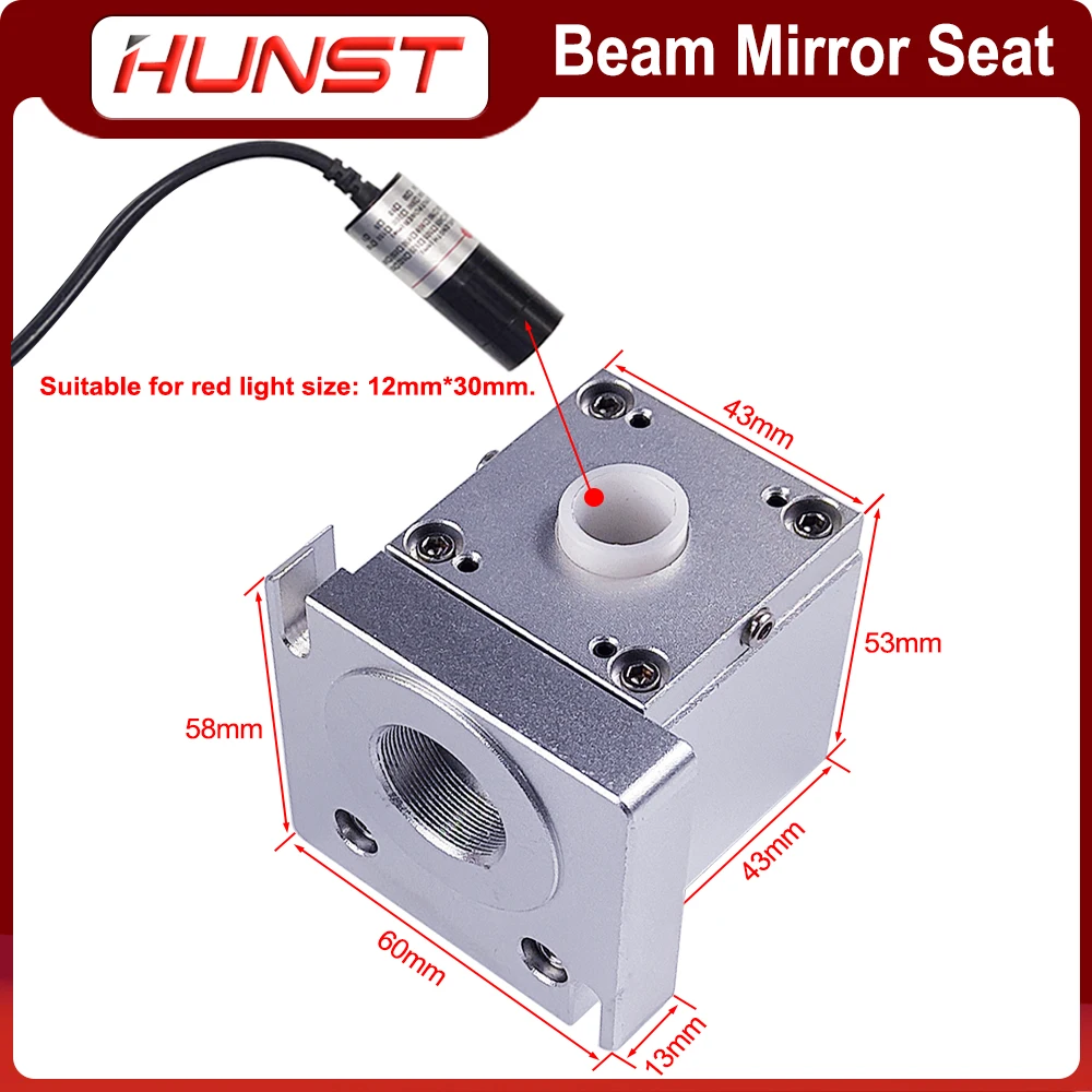 HUNST Beam Combiner Kit Optional with Red Light Indicator Beam Combining Mirror & Beam Expanding Mirror.