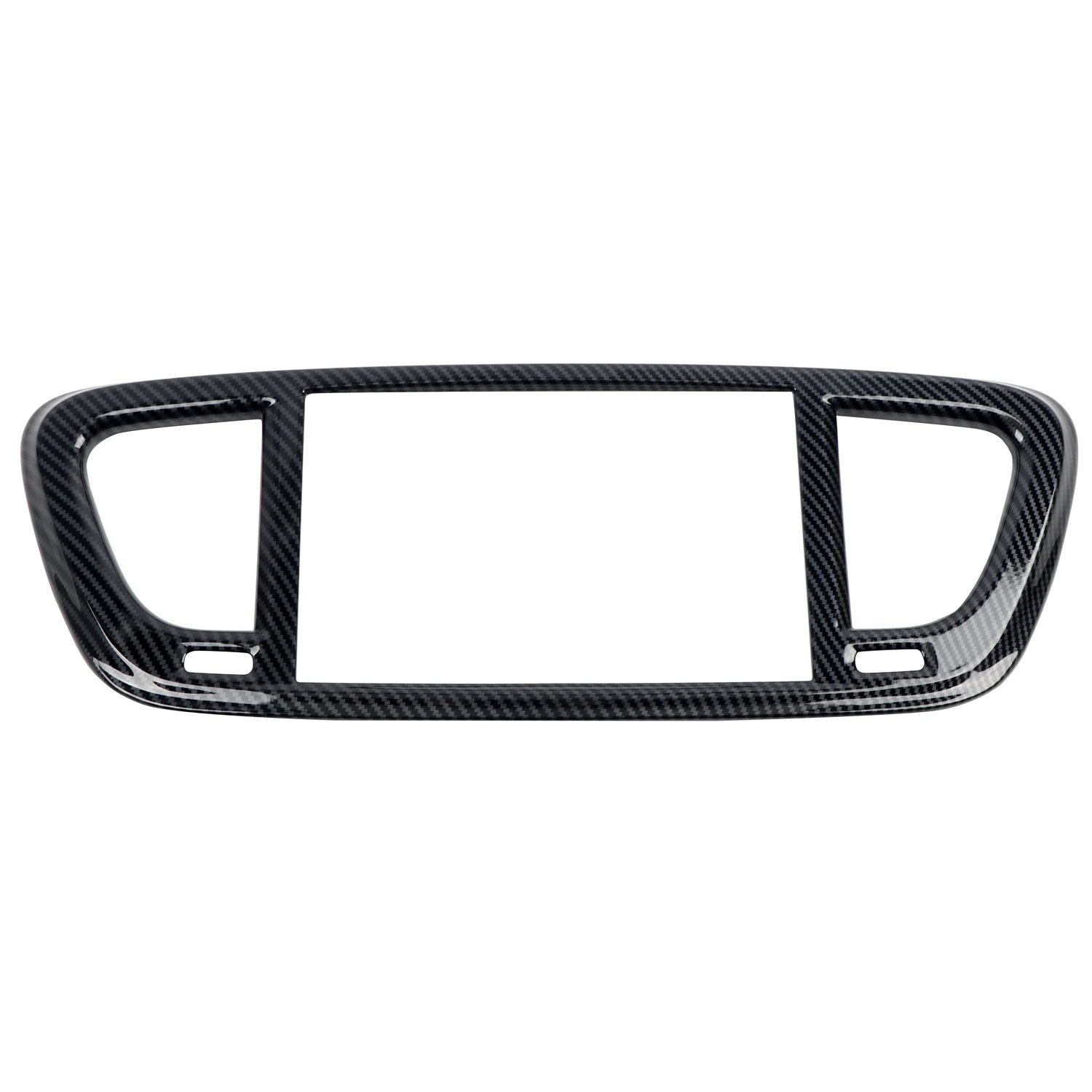 For Chrysler Pacifica 2021 2022 Car Accessories ABS Plastic Carbon Console Navigation Frame Cover Trim 1pcs