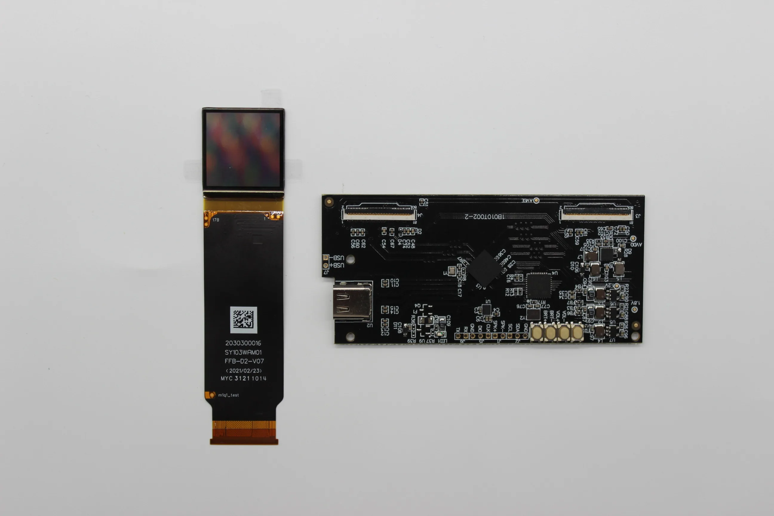 Pantalla oled micro amoled de alto brillo, 1,03 pulgadas, 2560x2560, con placa controladora para gafas de módulo óptico AR