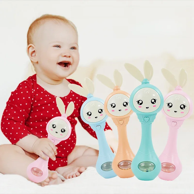 Baby Music Teether Rattle Toy dla dziecka 0-12 Edukacja Mobilne łóżeczko dziecięce Dzwonek Noworodek Wózek Łóżeczko Niemowlę Smoczek Łzy Łzy — zdjęcie 2