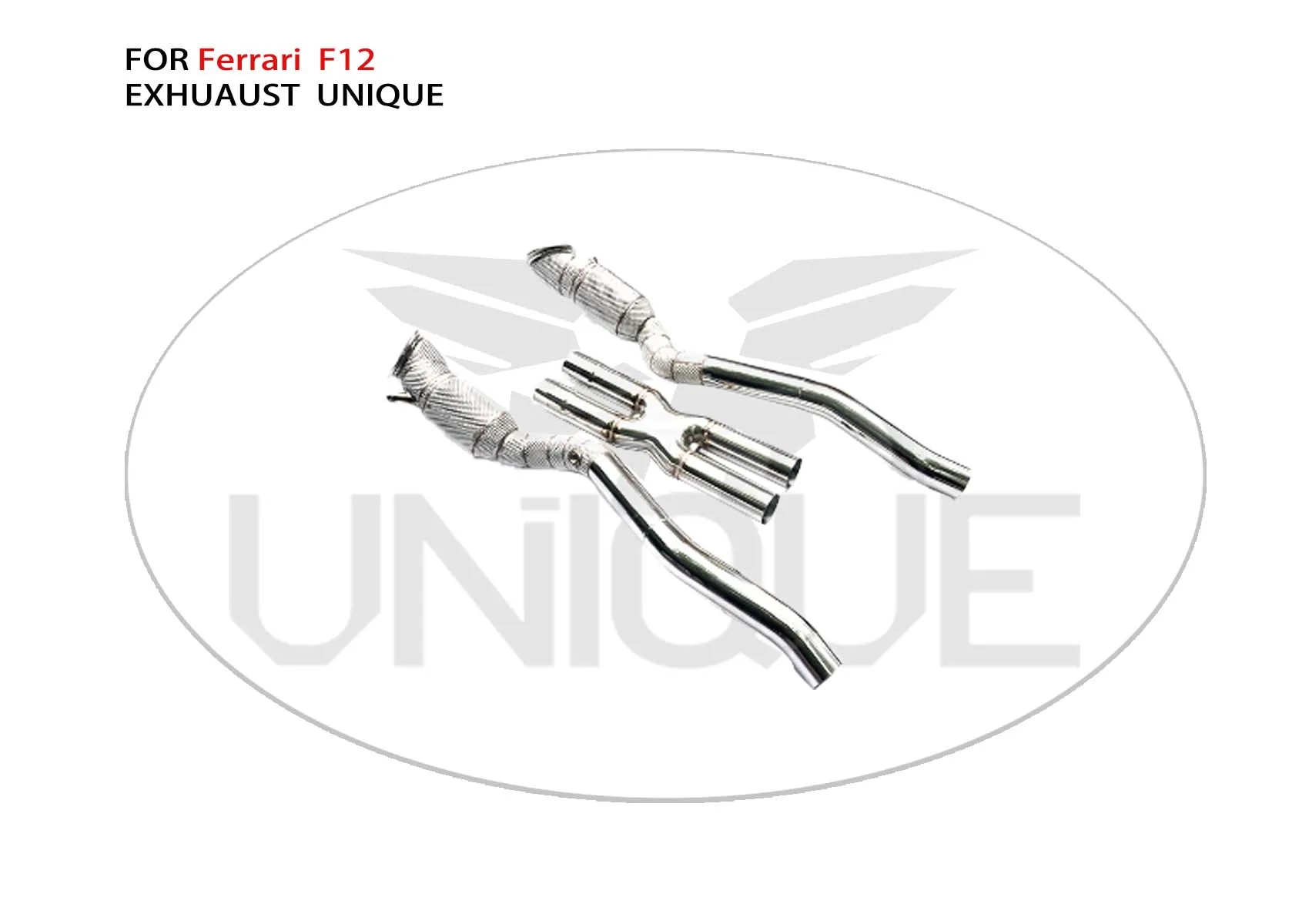 UNIQUE Exhaust Manifold Downpipe for Ferrari F430 Car Accessories With Catalytic Converter Header Without Cat Pipe