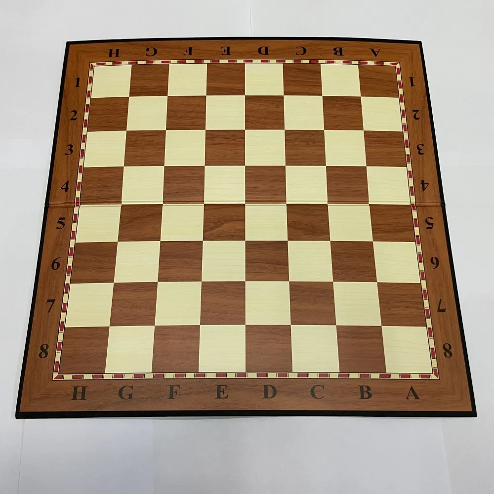 Échiquier international pliable 33x33cm en carton, jeu de société portable (pièces d'échecs non incluses)