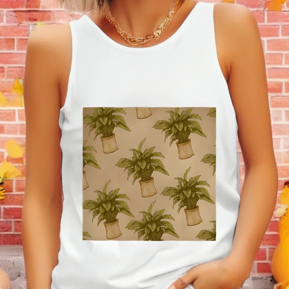 Graphic Sleeveless Tank Gym Lightweight T-shirt Neutral Vest Women's Clothing Comfort Workout Tops Lightweight Breathable Shirt