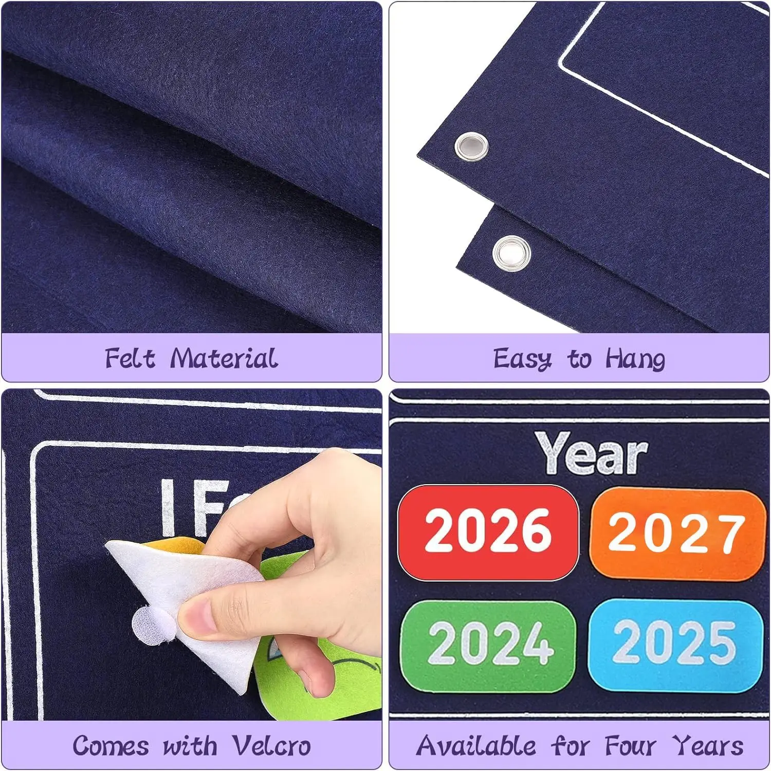 My Daily Calendar Felt Board Stories Set Todders Montessori Toy Preschool Education Storytelling Animals Farm Themed Travel Gift