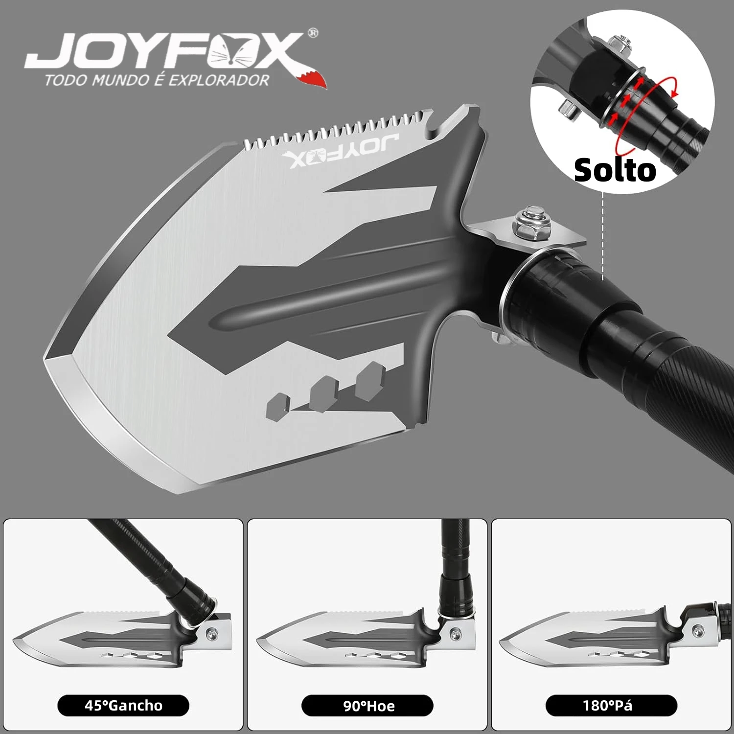 Joyfox 8 في 1 مجموعة مجرفة تاتيكا قابلة للطي عسكرية متعددة الوظائف للحفر في الهواء الطلق لوازم التخييم #5