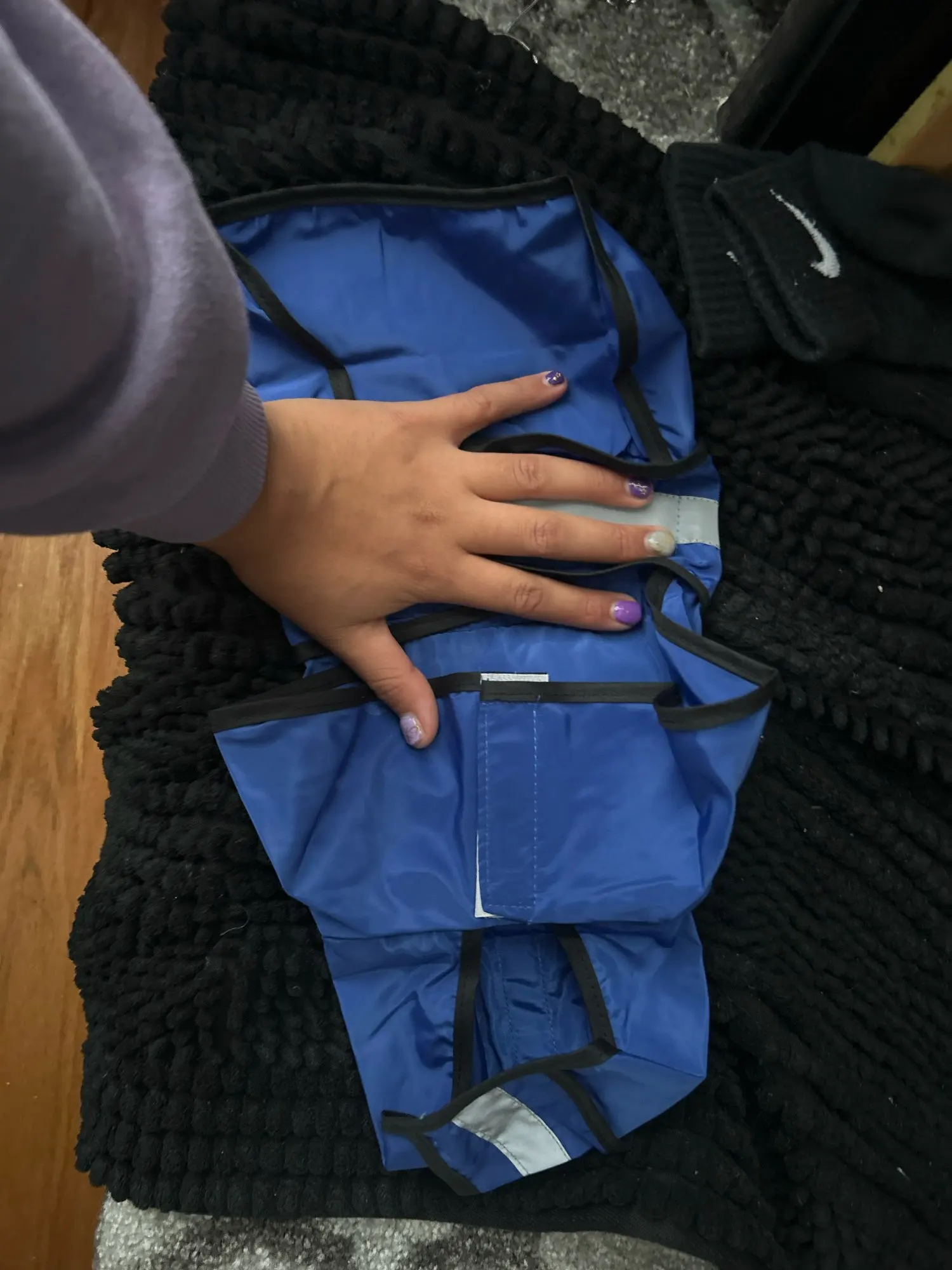 Customer review photo for Waterproof Dog Raincoat — Adjustable, Windproof & Hooded