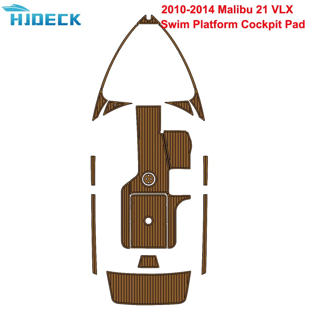 

2010-2014 Malibu 21 VLX Swim Platform Cockpit Boat Cover Accessories EVA Foam Teak Deck Floor Pad Mat Customizable