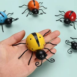 Backyard Rustic Cute Outdoor Decorations Wall Art Garden Wall Decor Metal Ladybugs 3D