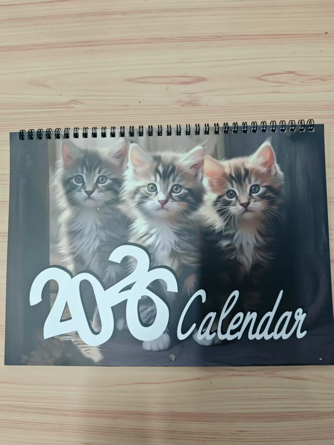 

2026 Cute Cat Calendar - Monthly Cute Pet Wall Decor with Inspirational Quotes，Illustration decoration with date