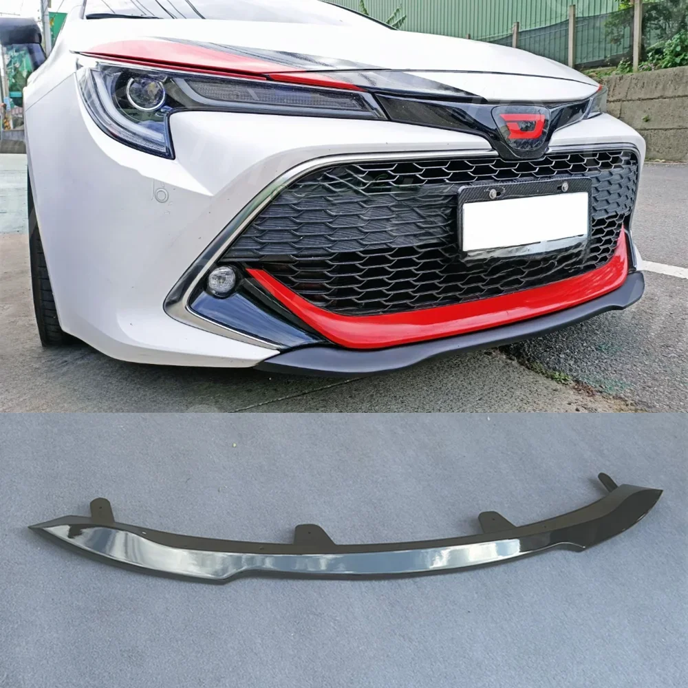 Dla Toyota Corolla Auris E210 5DR Hatchback 2019-2022 Przedni Splitter Spojler Listwa Zderzaka Gloss Black Prawdziwe Włókno Węglowe — zdjęcie 2
