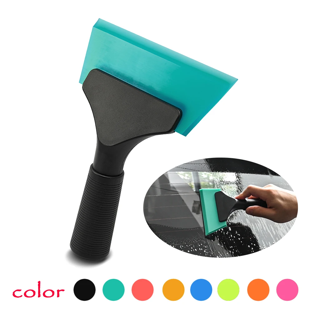 

FOSHIO Handle Car Tint Squeegee Rubber Blade Glass Water Wiper Ice Snow Remover House Window Cleaning Scraper Vinyl Wrap Tool