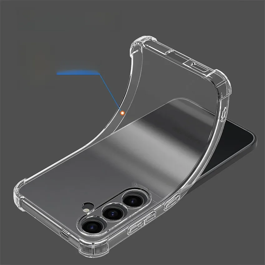 A10 a20 a30 a40 a50 a70 capa macia de silicone transparente à prova de choque para samsung galaxy