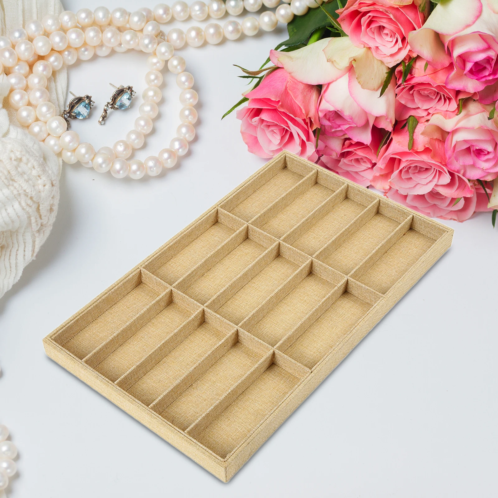 Glasses Display Tray Portable Glasses Holder Container Sunglasses Organizer for Showcase Living Room Store Apartment Home