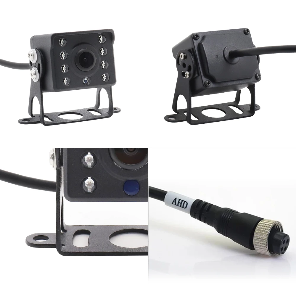AHD 1080P Backup Camera 4 Pin Aviation IR Night Vision Waterproof Rear View Cam for Truck Bus RV Trailer Camper Lorry Van Pickup