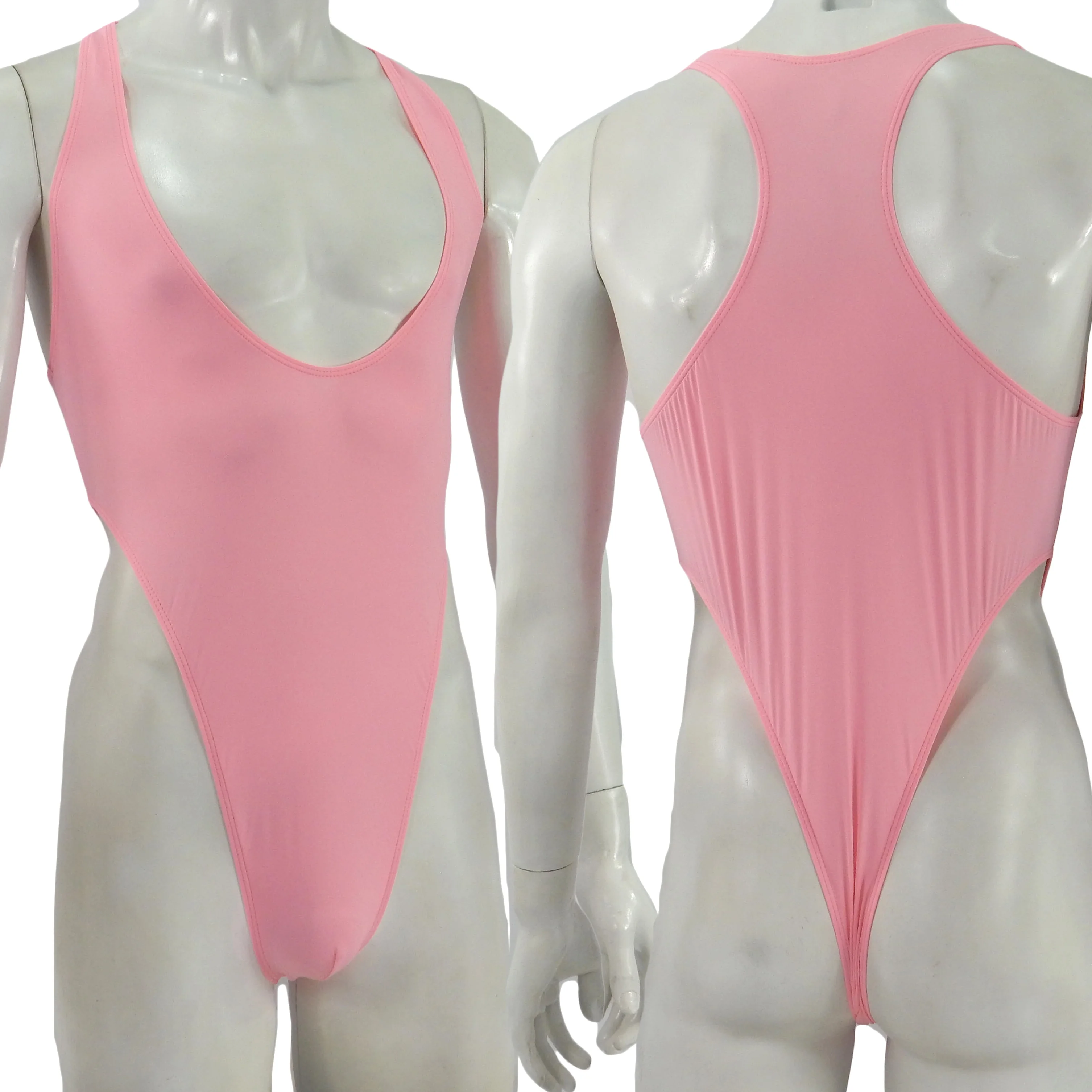 

Мужское боди G1292, короткий купальник-бикини с глубоким U-образным вырезом на спине, нейлоновый спандекс, очень тонкий, эластичный, полупрозрачный