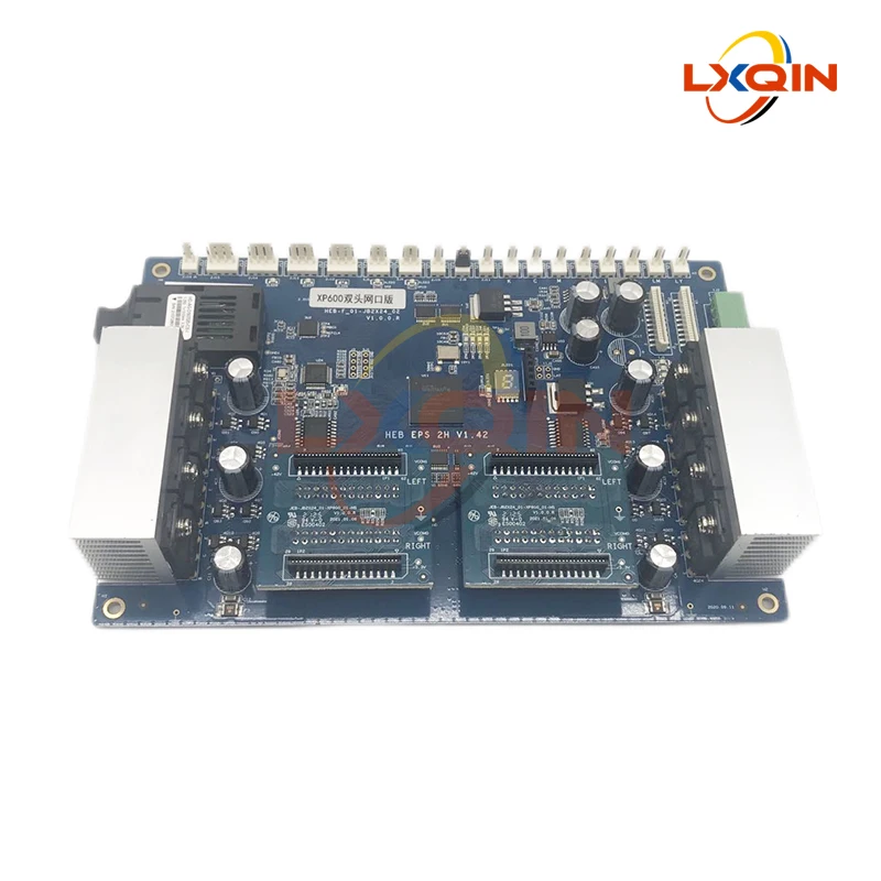 LXQIN Hoson XP600 Double Head Board Network Version for Epson XP600 Head Board Main Board for ECO Solvent Printer Plate