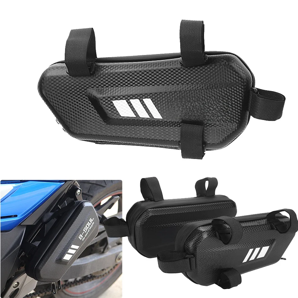AliExpress NONE B-SOUL Electric Bike Hanging Bag Motorcycle Side Bags Waterproof Moto Engine Pack Hard Shell Bags Mountain Bike Triangle Pouch