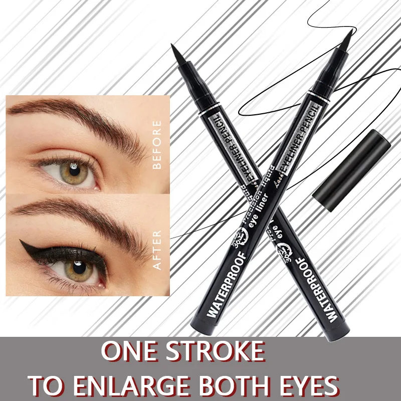 ปากกาอายไลเนอร์ชนิดน้ําที่มีความแม่นยําสีสันสดใส 1 ชิ้น - กันน้ําติดทนนาน Smudge-proof สําหรับผู้เริ่มต้น