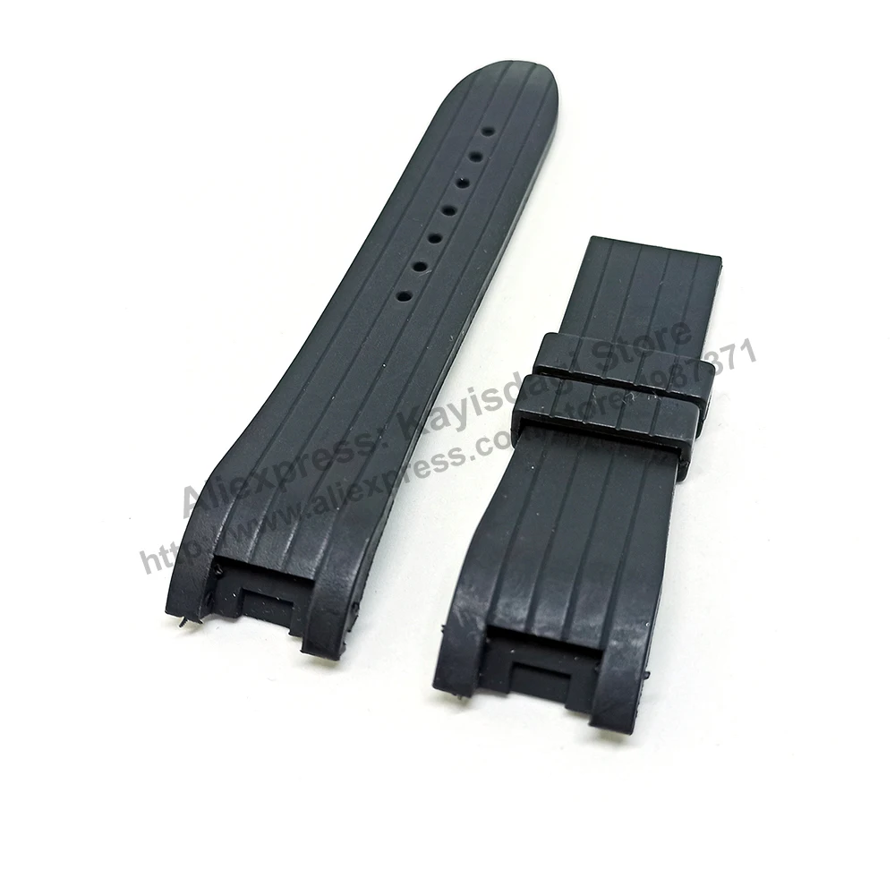 Cerruti 1881 64641 - CT64641X103066 fits with 24mm Black Rubber Silicone Replacement Watch Band Strap