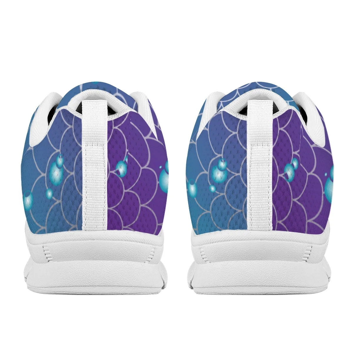 INSTANTARTS Light Non-Slip Vulcanized Shoes Fish Scale Design Breathable Women's Sport Sneakers Shockproof Walking Flats Zapatos