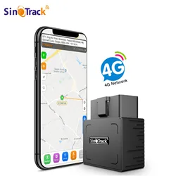 4G GPS Tracker Mini ST-902L Builtin Battery OBD II 16PIN interface device for Car vehicle with online tracking software