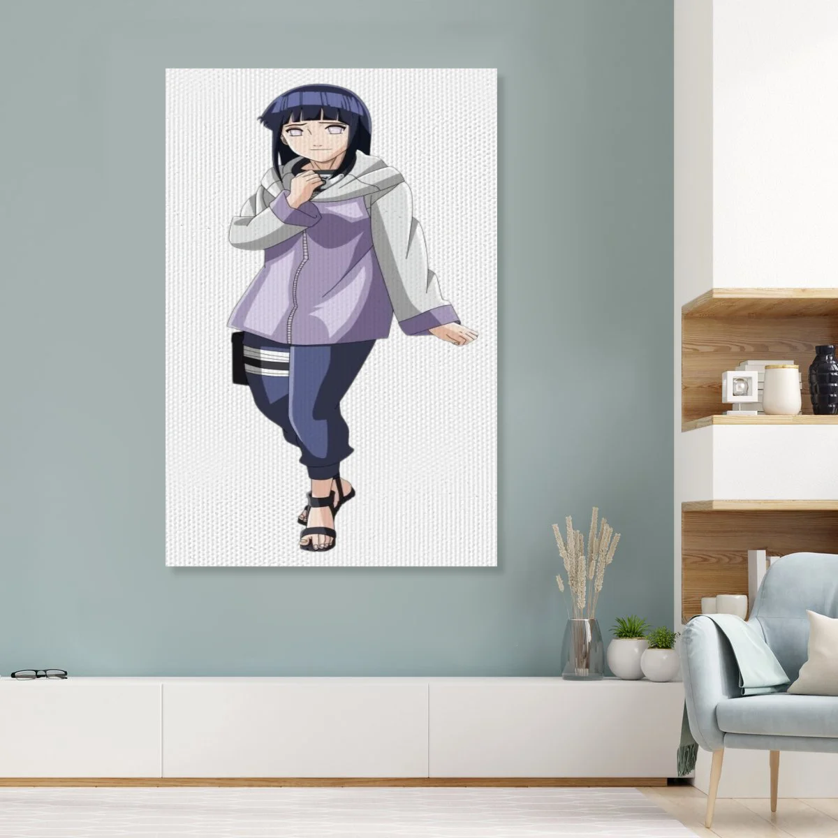 Naruto Hyuga Hinata Canvas Wall Art Anime Character Poster Home Bedroom Decoration Art Print Ideal Gift For Anime Fans Collectors
