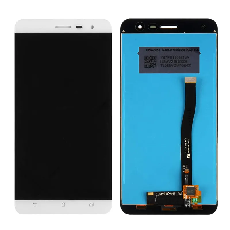 For Asus ZenFone 3 ZE552KL LCD Display Touch Screen Digitizer Assembly ZF3 Z012DE LCD Replacement Black White Color 5.5\