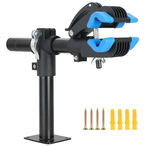 Soporte de trabajo para bicicleta de montaña y carretera, fuerte capacidad de carga, estante de mantenimiento de escritorio, altura ajustable, accesorios para estacionamiento de bicicletas