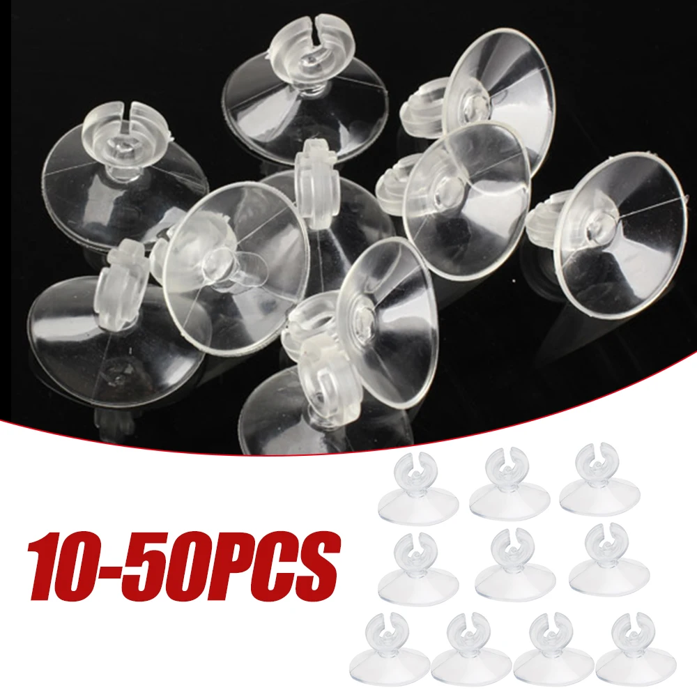 10-50pcs Aquarium Suction Cup Holder Fish Tank Sucker for 4/6mm Air Line Pipe Tube Wire Holder Aquarium Accessories