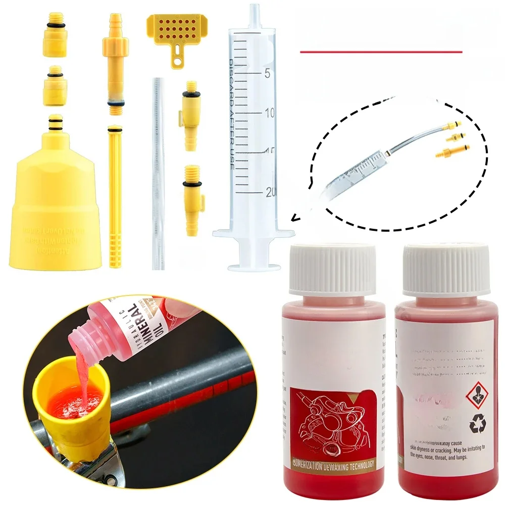 AliExpress NONE 60～120ML Bicycle Brake Oil Bleed Kit Tools For SHIMANO,TEKTRO,Avid,Series MTB Road Bike Brake Repair Tool