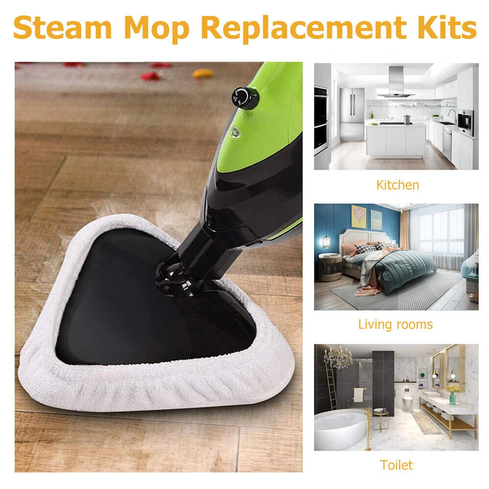 6PCS Steam Mop Pads Reusable Washable Pad For H20 X5 S302 S001 Microfiber Cloth