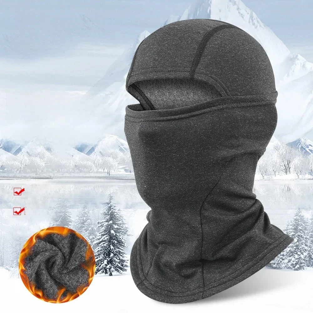 AliExpress Warm Cycling Mask Motorcycle Mask Helmet Head Cover Balaclava With Fleece Windproof Neck Cover Cold Ski Mask Winter