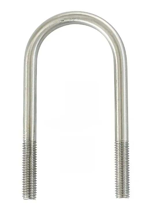 Collier de serrage d'allongement de 2,2 en U, 2,2 en acier inoxydable 304, vis en forme de U, tuyau, filet en U avec déflecteur, bloc d'écrou, M6, M8