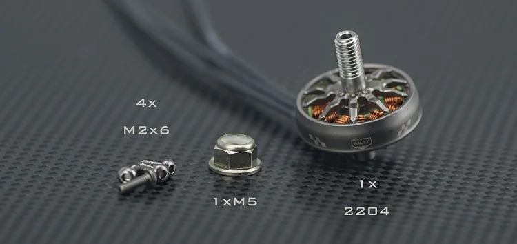 2204 المنافسة فرش السيارات 3-6S Φ5mm FPV RC الطائرة بدون طيار رباعية حرة Cine Whoop الجناح مولتيكوبتر طويلة المدى AMAX #5