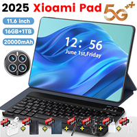 Original 5G Xioami Pad 16GB Ram 1TB Rom 11.6-inch 20000mAh Android 13.0 Bluetooth 14core WIFI Office GPS HD Tablet with keyboard