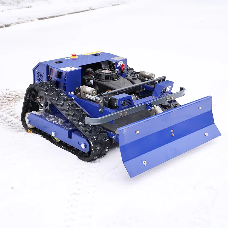 

Remote-controlled lawnmower, gasoline-powered, equipped with a Loncin engine, suitable for yard maintenance and outdoor tools.