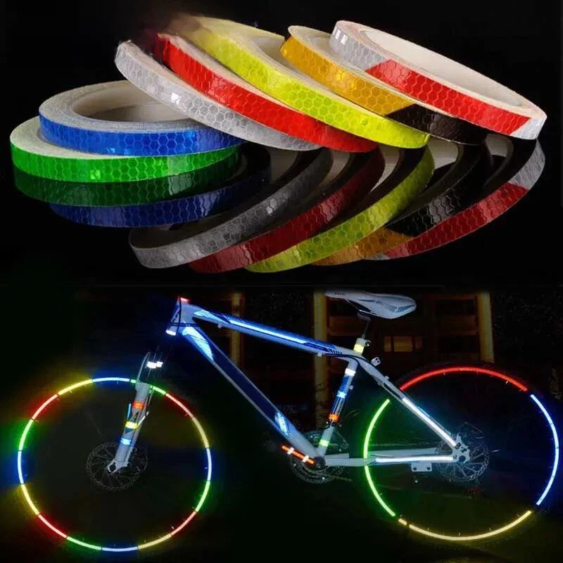 AliExpress cycle zone Bicycle Reflective Stickers 1cmx8m Tape Fluorescent Safety Warning Strips Cycling Tapes for Bicycle