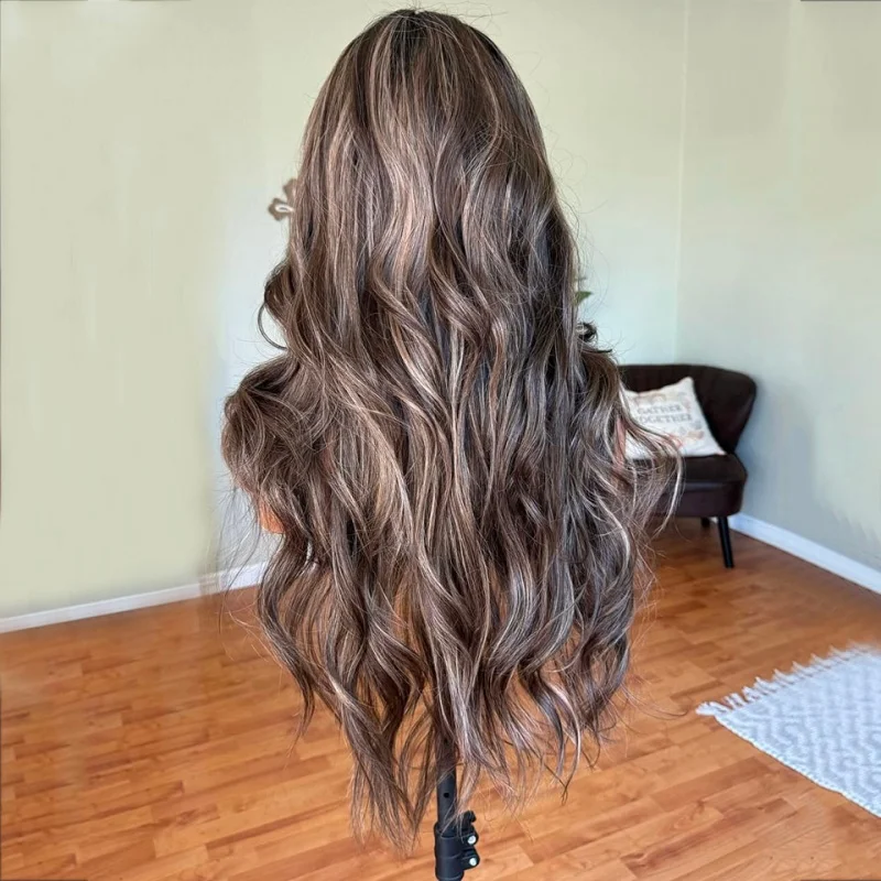 تسليط الضوء على أسود شقراء تسليط الضوء على الشعر البشري غلويليس 5x5 الحرير قاعدة إغلاق الباروكات مع الانفجارات قبل قطعها 360/13x6 الدانتيل الباروكات