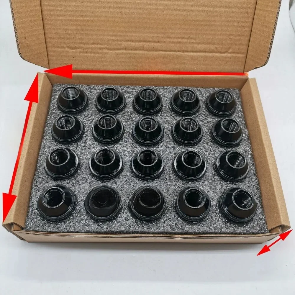 LDPKg imbibé pour Ford Mustang Edge, M14 x 1,5 Hex, 21mm, épaisseur 37mm, 20 pièces